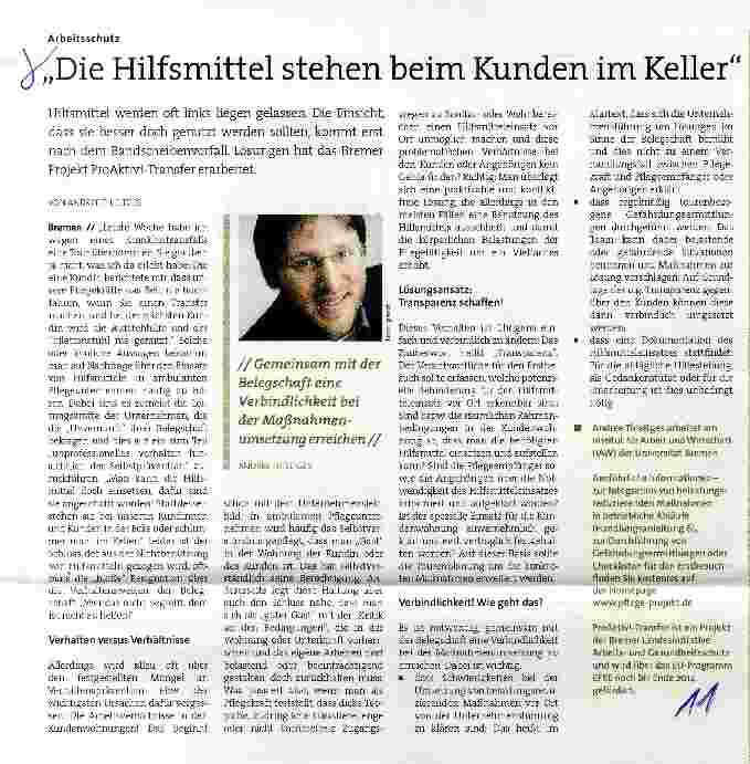 Vorschauseite 1: Die Hilfsmittel stehen beim Kunden im Keller