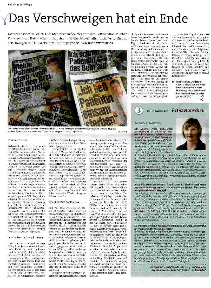 Vorschauseite 1: Das Verschweigen hat ein Ende