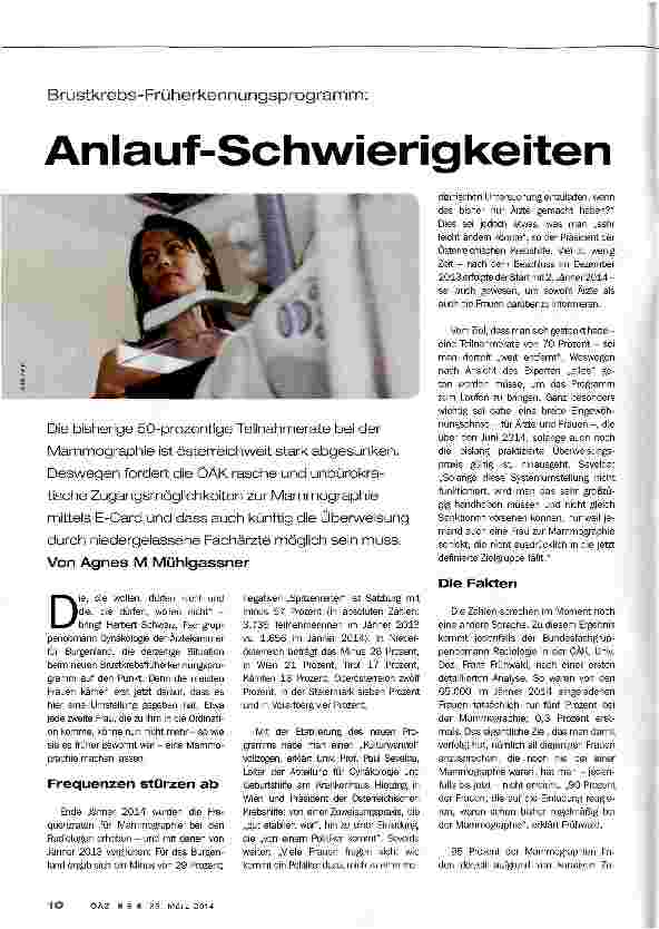 Vorschauseite 1: Anlauf-Schwierigkeiten