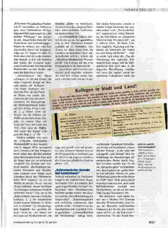 Vorschauseite 2: Die deutsche Ärzteschaft im Furor teutonicus