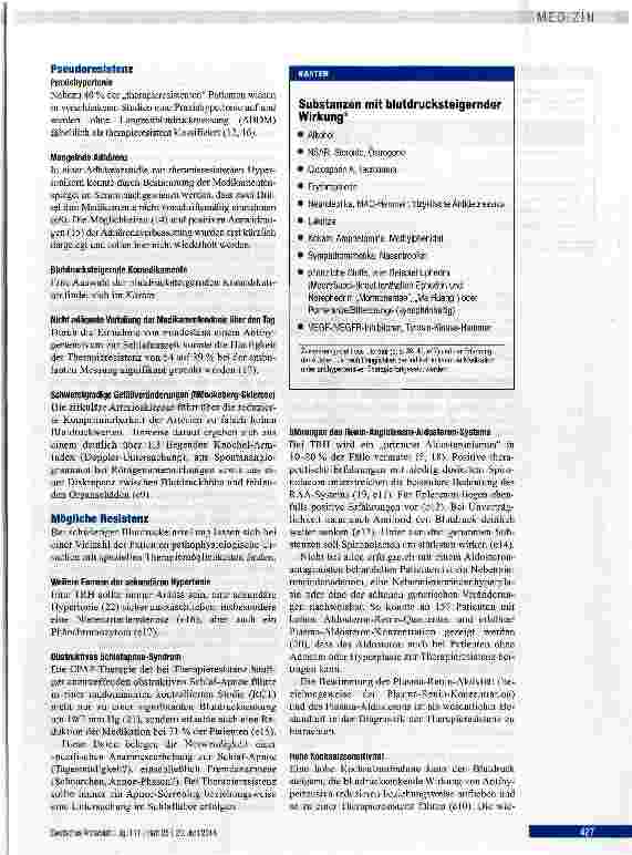 Vorschauseite 3: Therapieresistente Hypertonie - Diagnostik und konservative Therapieoptionen
