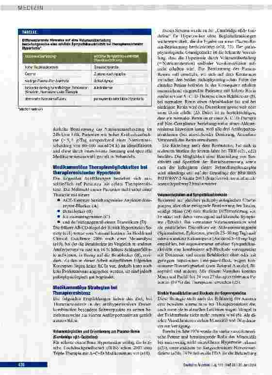 Vorschauseite 4: Therapieresistente Hypertonie - Diagnostik und konservative Therapieoptionen