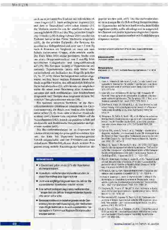 Vorschauseite 6: Therapieresistente Hypertonie - Diagnostik und konservative Therapieoptionen