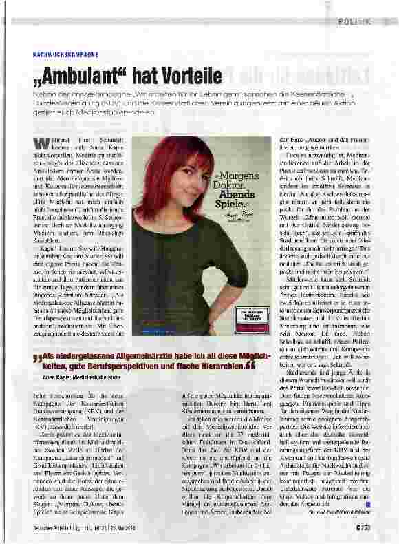 Vorschauseite 1: „Ambulant hat Vorteile