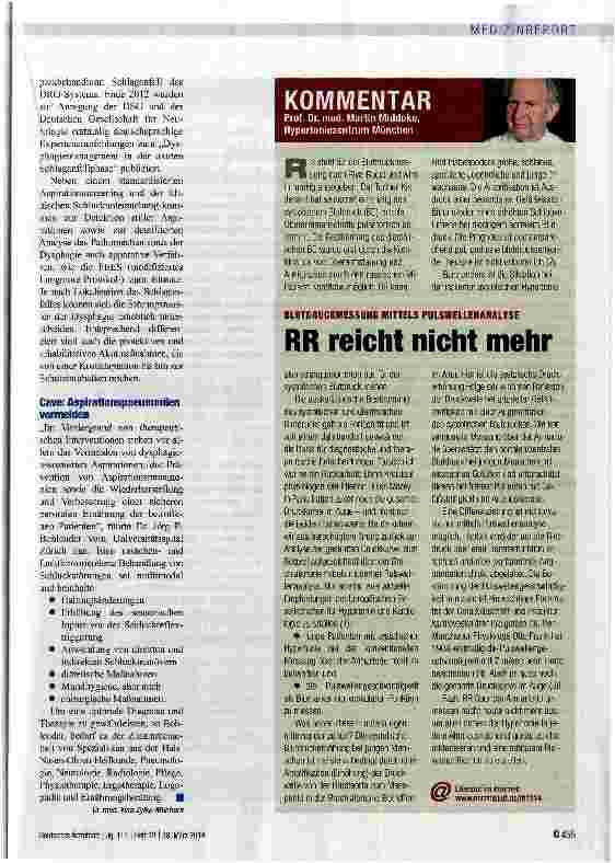 Vorschauseite 2: Wenn Schlucken eine Tortur ist