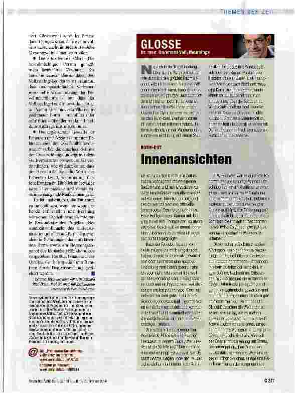 Vorschauseite 3: Vertrauensperson als kompetenter Partner für Ärzteteam