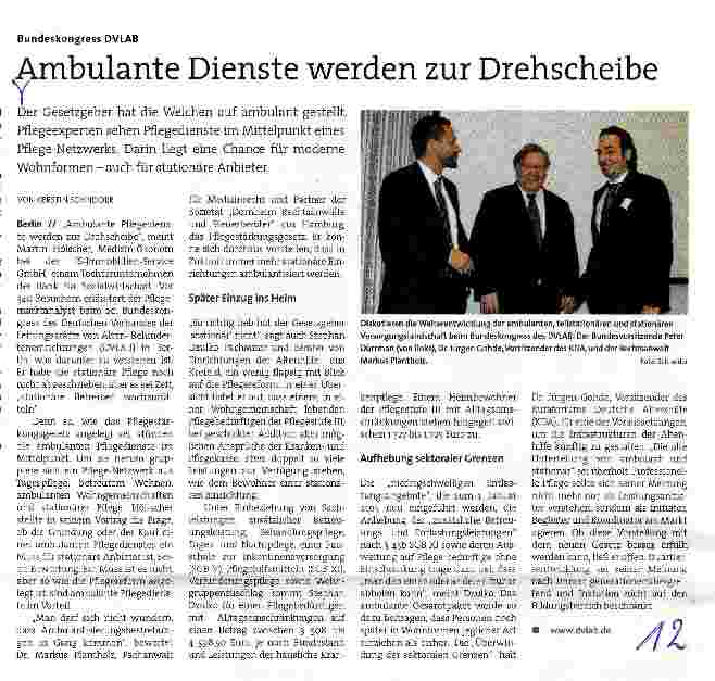 Vorschauseite 1: Ambulante Dienste werden zur Drehscheibe