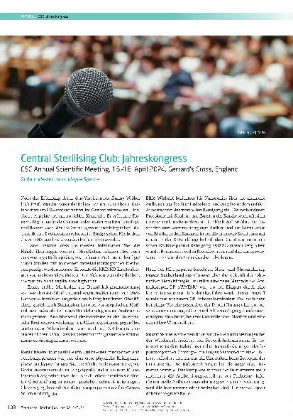 Vorschauseite 1: Central Sterilising Club: Jahreskongress CSC Annual Scientific Meeting, 15.–16. April 2024, Gerrards Cross, England