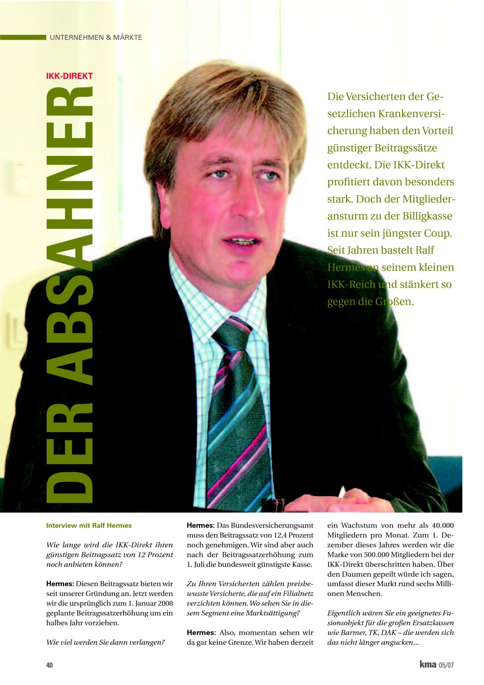Vorschauseite 1: Der Absahner
