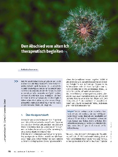 Vorschauseite 1: Den Abschied vom alten Ich therapeutisch begleiten.
