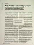 Vorschauseite 1: Mehr Kontrolle bei Zusatzpräparaten