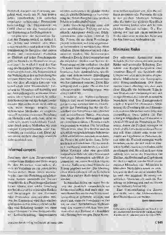 Vorschauseite 2: Präzisere VorschriftenBiomedizin
