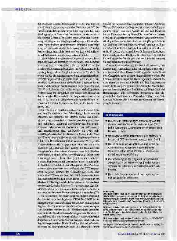 Vorschauseite 6: Chronisch-entzündliche Darmerkrankungen bei pädiatrischen Patienten