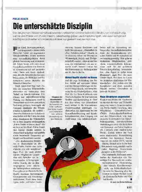 Vorschauseite 1: Die unterschätzte Disziplin
