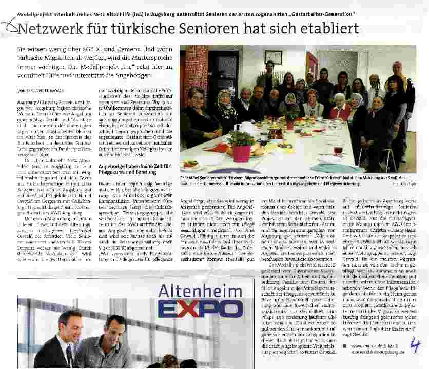 Vorschauseite 1: Netzwerk für türkische Senioren hat sich etabliert