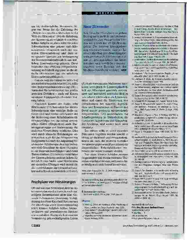 Vorschauseite 5: Hörminderung im Alter - Ausprägung und Lokalisation