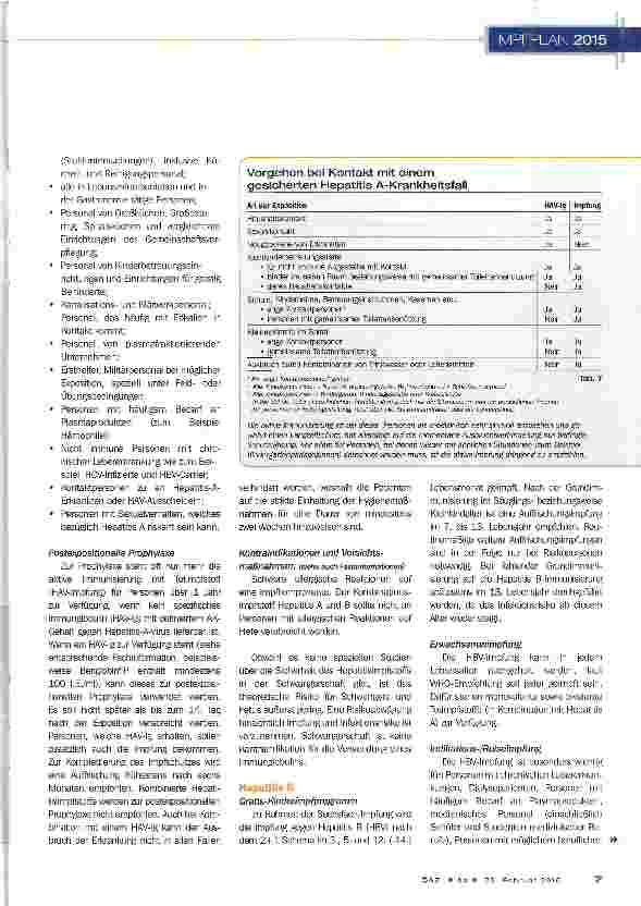 Vorschauseite 6: Impfplan 2015