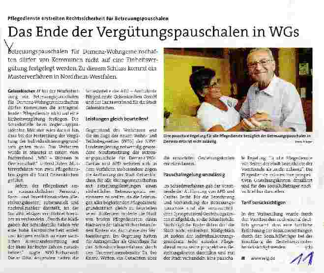 Vorschauseite 1: Das Ende der Vergütungspauschalen in WGs