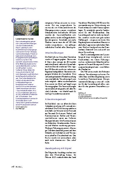 Vorschauseite 3: Risikomanagement Krisenfest in der Katastrophe