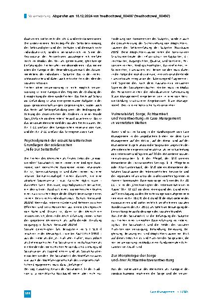 Vorschauseite 2: Verantwortung – eine fundamentale Kategorie für das Case Management in vernetzten Welten