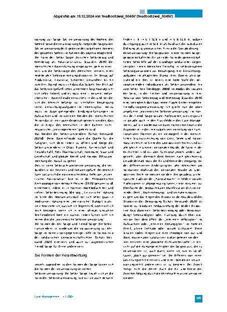 Vorschauseite 3: Verantwortung – eine fundamentale Kategorie für das Case Management in vernetzten Welten
