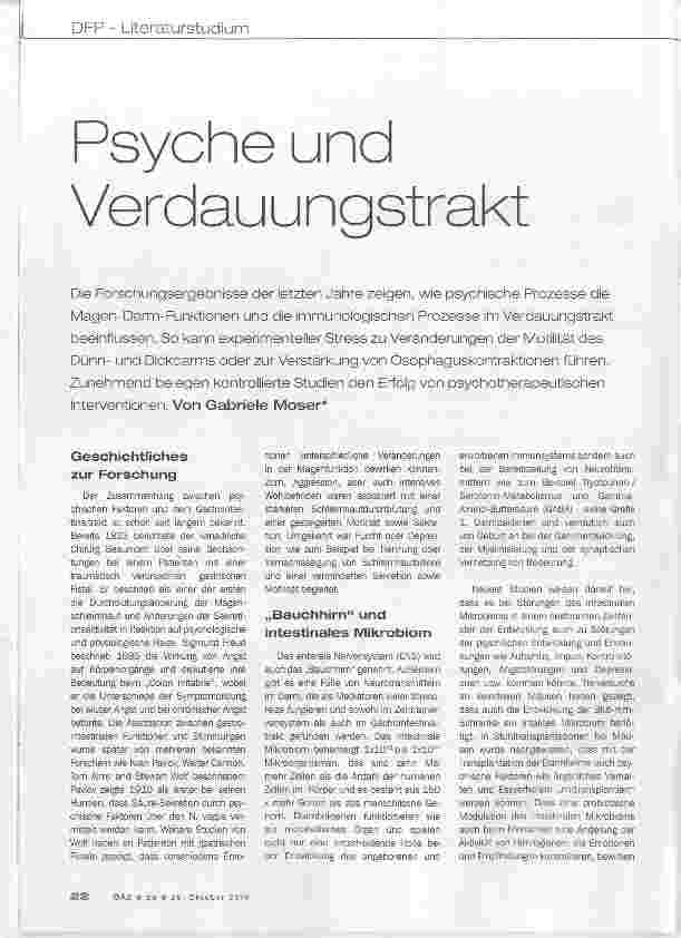 Vorschauseite 1: Psyche und Verdauungstrakt