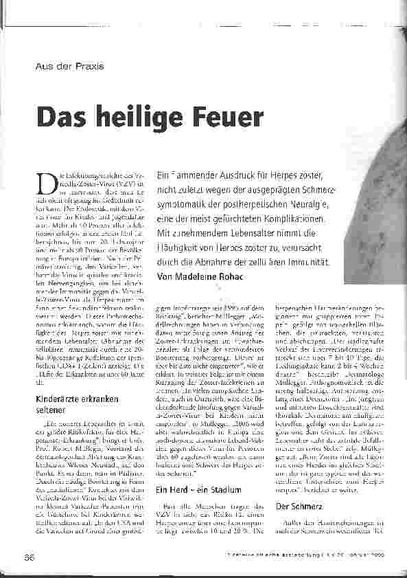 Vorschauseite 1: Aus der Praxis - Das heilige Feuer