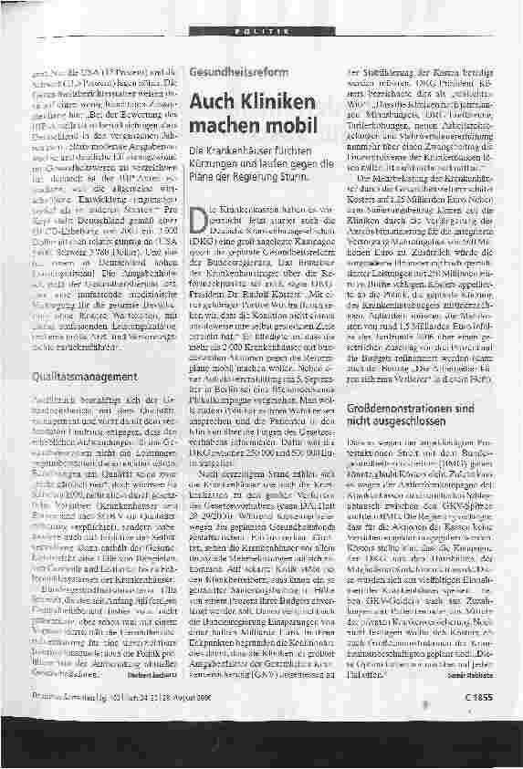 Vorschauseite 2: Versorgung auf hohem Niveau