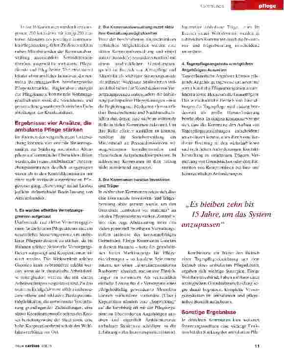 Vorschauseite 3: Was tun Kommunen, um die häusliche Pflege zu stärken?
