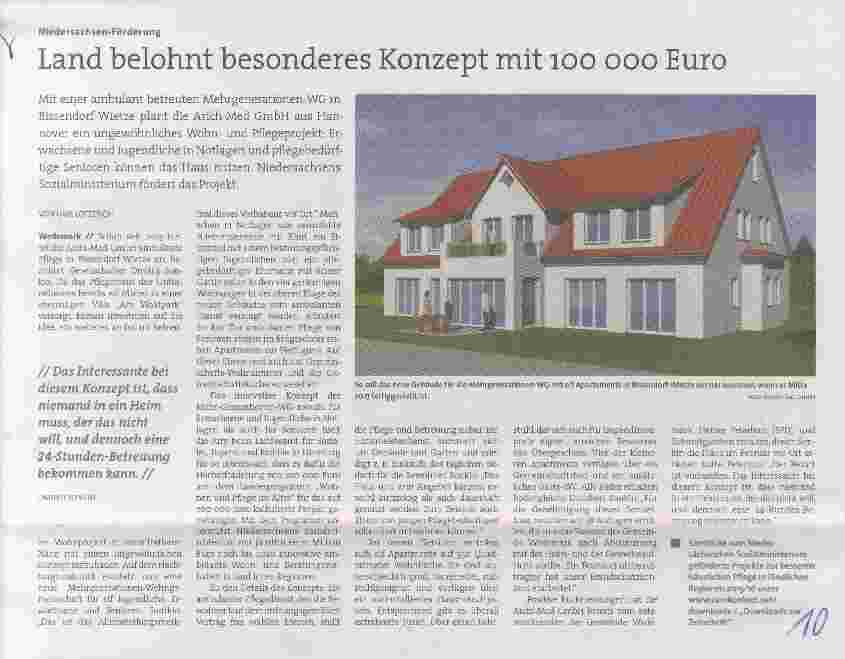 Vorschauseite 1: Land belohnt besonderes Konzept mit loo ooo Euro