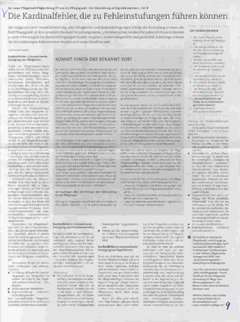Vorschauseite 1: Die Kardinalfehler, die zu Fehleinstufungen führen können