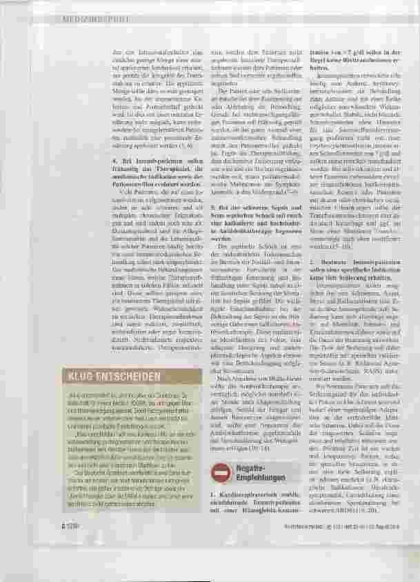 Vorschauseite 2: . .. in der Internistischen Intensivmedizin