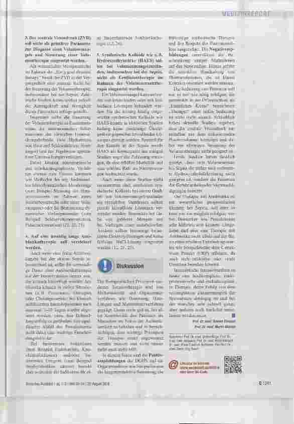 Vorschauseite 3: . .. in der Internistischen Intensivmedizin