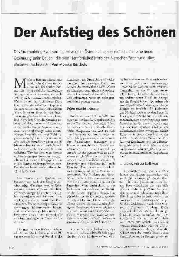 Vorschauseite 1: Der Aufstieg des Schönen ist unaufhaltsam