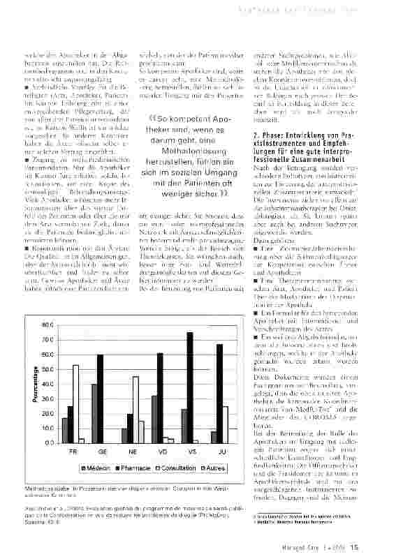 Vorschauseite 2: interdisziplinäre Zusammenarbeit zwischen Ärzten und Apothekern bei süchtigen Patienten