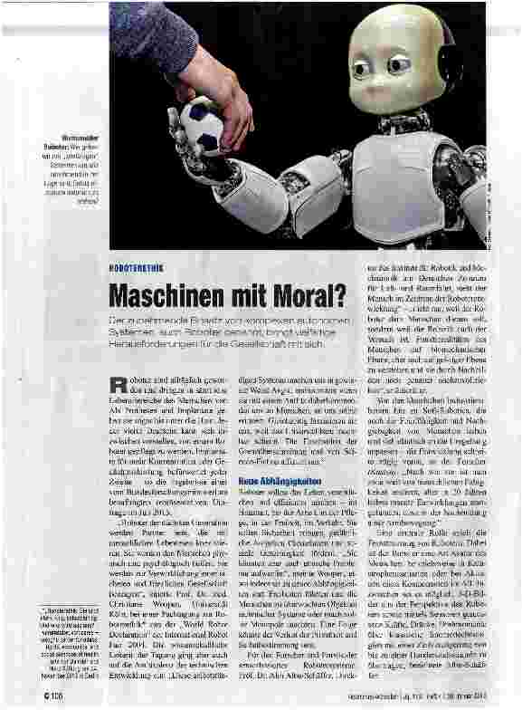 Vorschauseite 1: Maschinen mit Moral?
