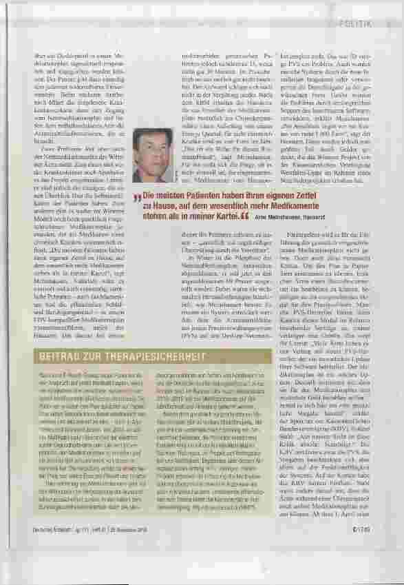 Vorschauseite 2: Nutzen und Kosten des neuen Medikationsplans