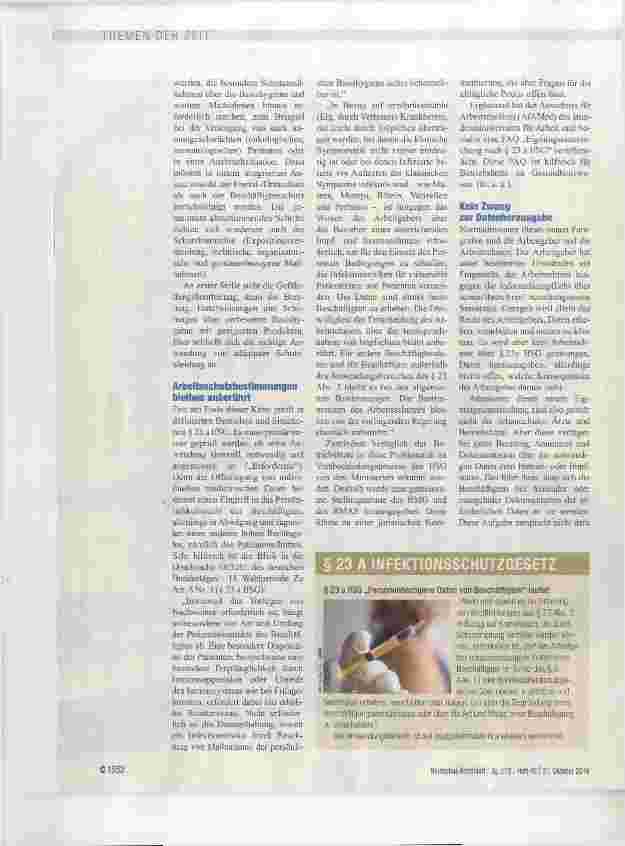 Vorschauseite 2: Zwischen Persönlichkeitsrecht und Patientenschutz