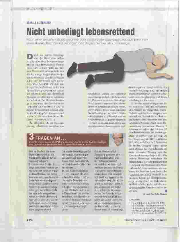 Vorschauseite 1: Nicht unbedingt lebensrettend
