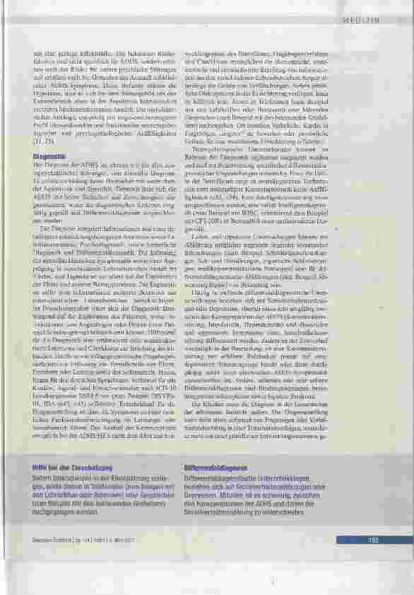 Vorschauseite 5: Aufmerksamkeitsdefizit-/Hyperaktivitätsstörung