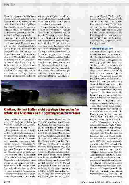 Vorschauseite 3: Das Rennen ist gestartet, der Ausgang ungewiss