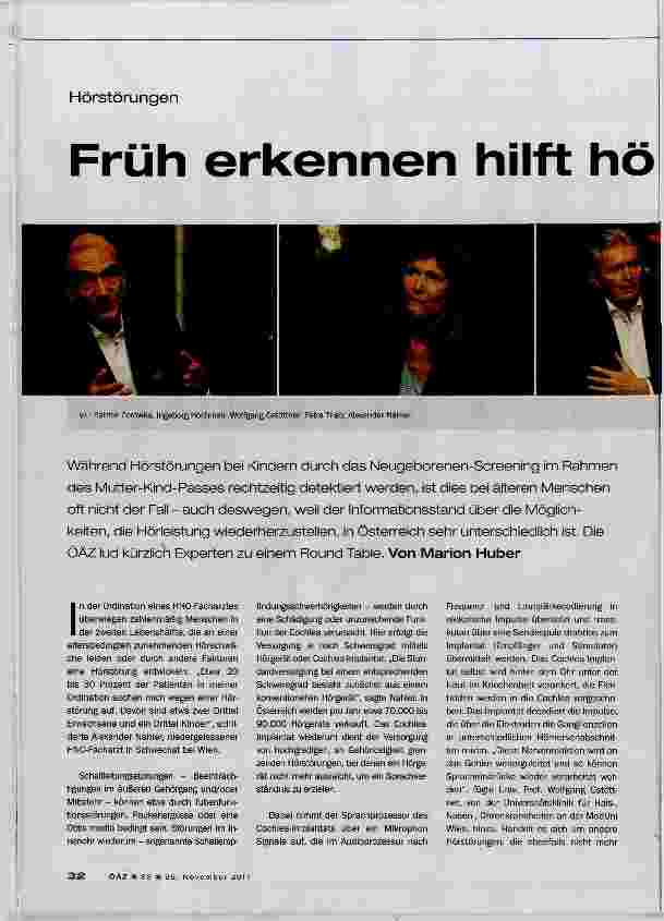 Vorschauseite 1: Früh erkennen hilft hören