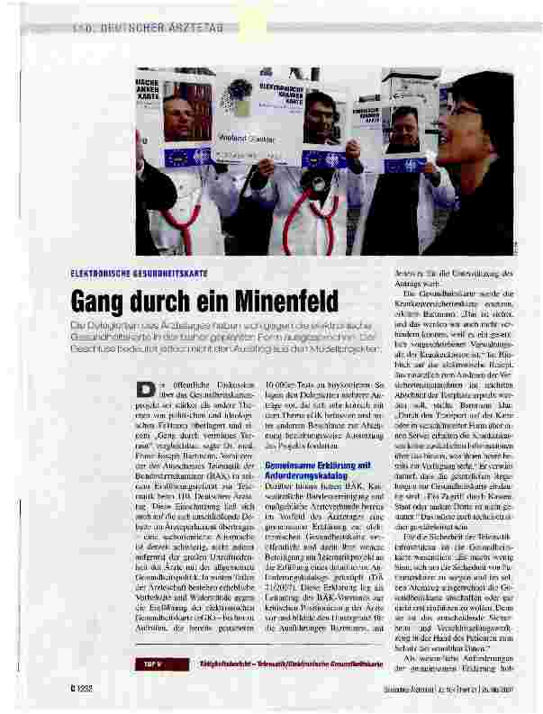 Vorschauseite 1: Gang durch ein Minenfeld