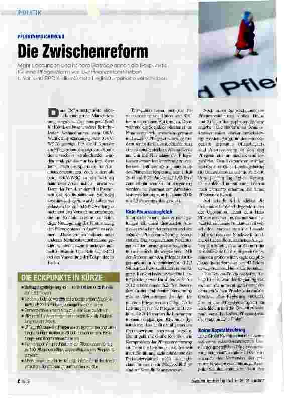 Vorschauseite 1: Die Zwischenreform