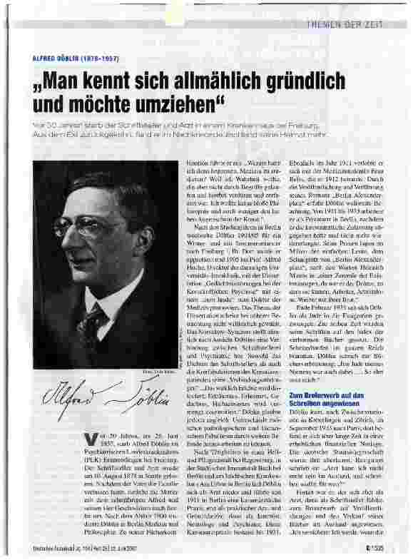 Vorschauseite 1: Man kennt sich allmählich gründlich und möchte umziehen