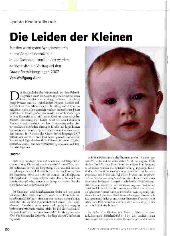 Vorschauseite 1: Die Leiden der Kleinen
