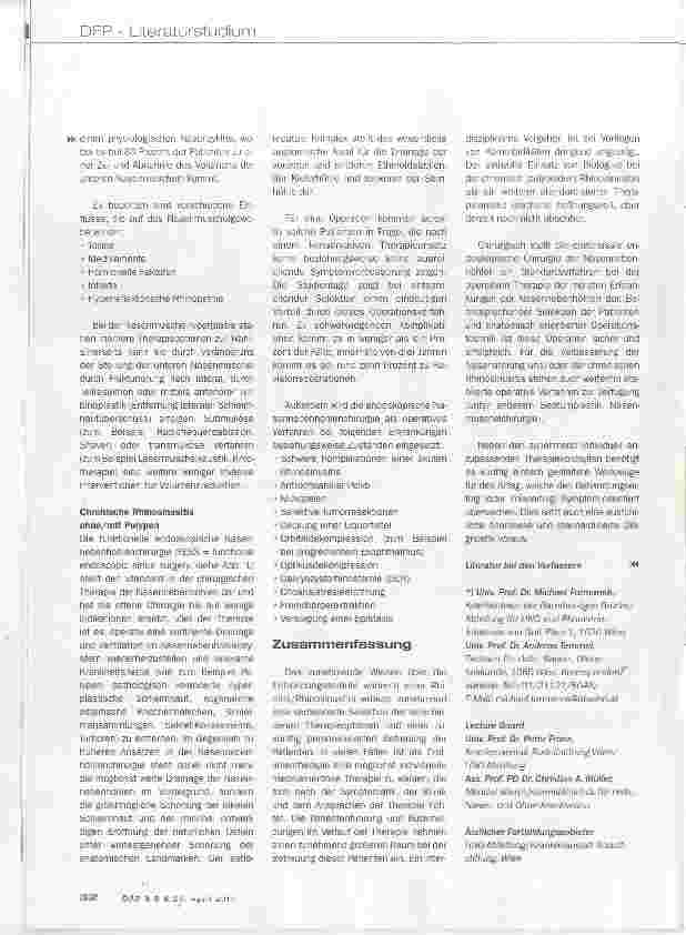 Vorschauseite 6: Behinderte Nasenatmung und Rhinosinusitis