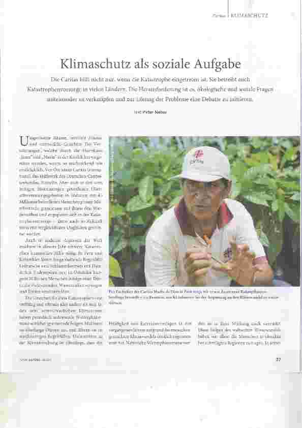Vorschauseite 1: Klimaschutz als soziale Aufgabe