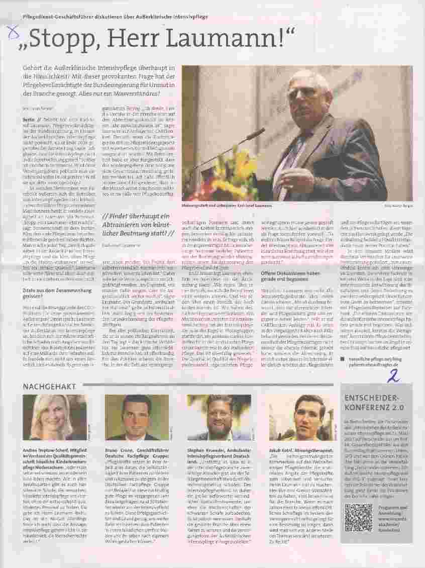 Vorschauseite 1: Stopp, Herr Laumann!