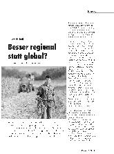 Vorschauseite 1: Landwirtschaft: Besser regional statt global?